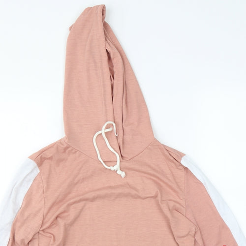 Preworn Womens Pink   Pullover Hoodie Size M  - Cropped