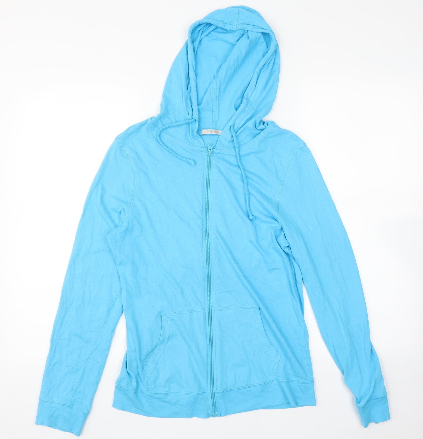 George Womens Blue   Full Zip Hoodie Size 10