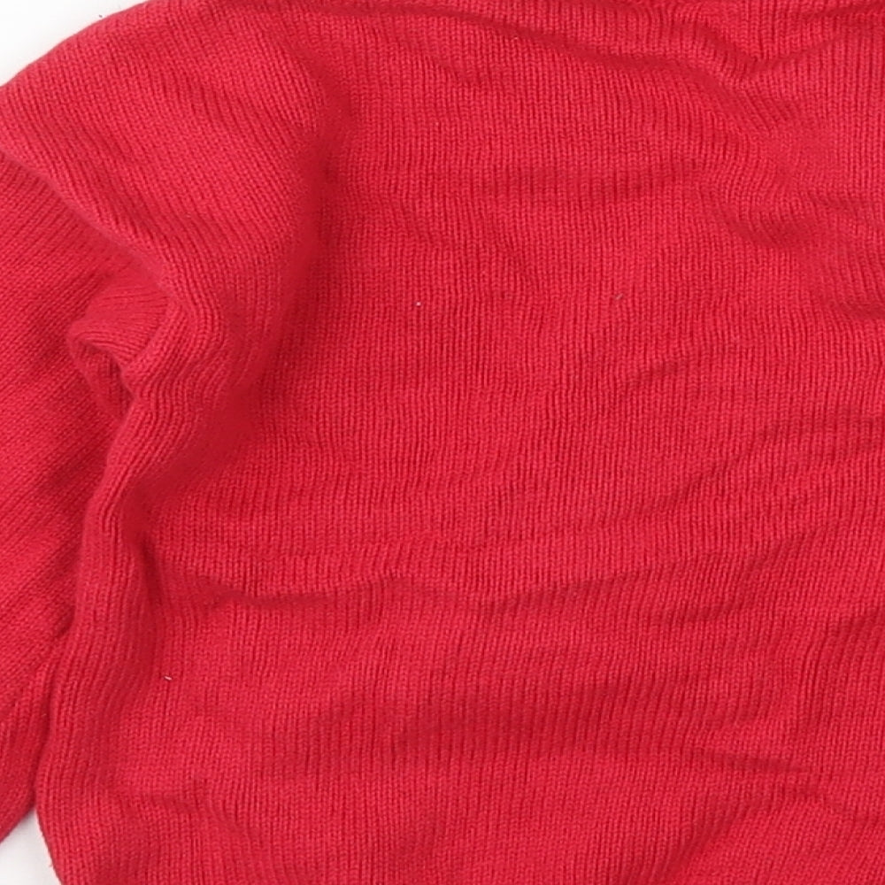 TU Girls Red   Pullover Jumper Size 18-24 Months  - Christmas