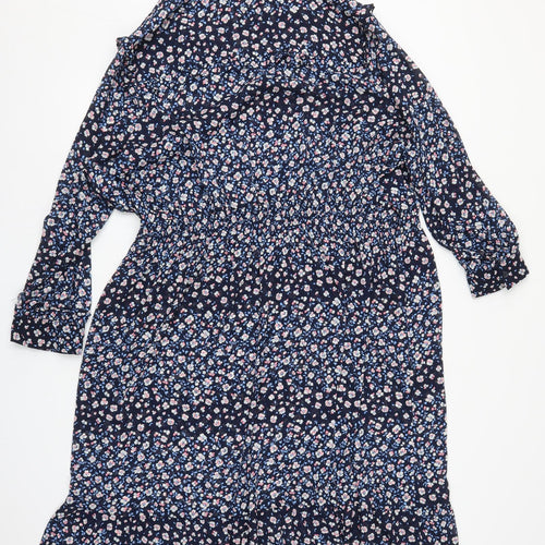 M&S Womens Multicoloured Floral  A-Line  Size 24