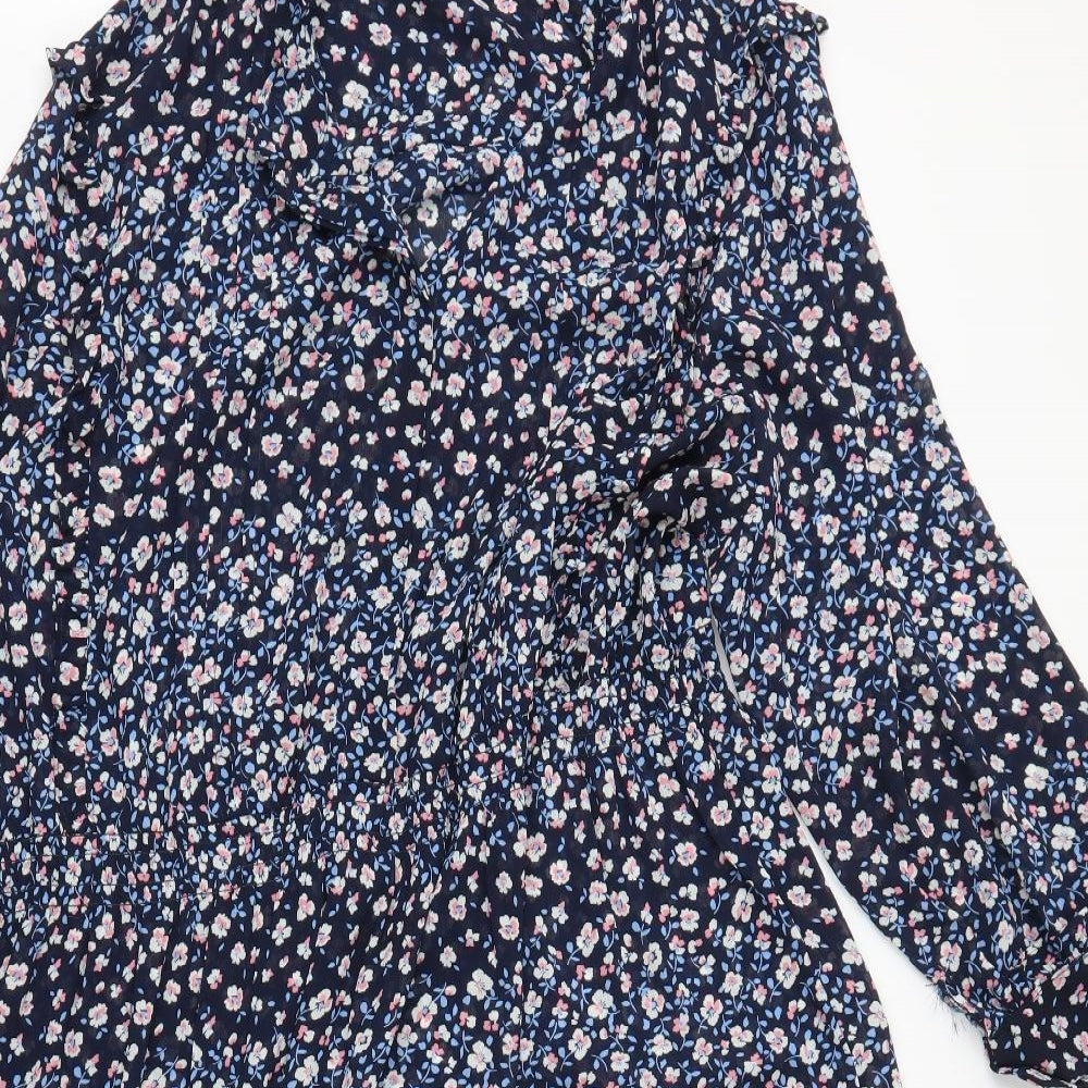 M&S Womens Multicoloured Floral  A-Line  Size 24