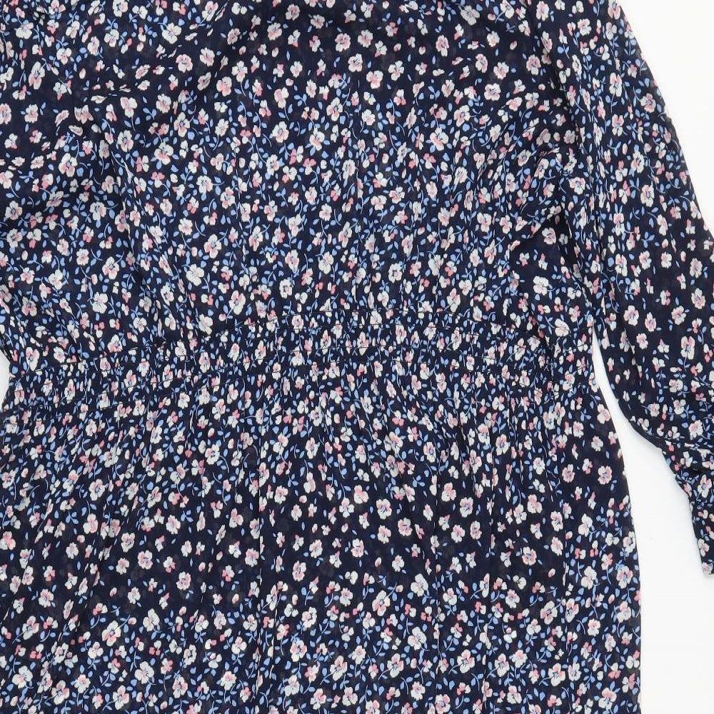 M&S Womens Multicoloured Floral  A-Line  Size 24