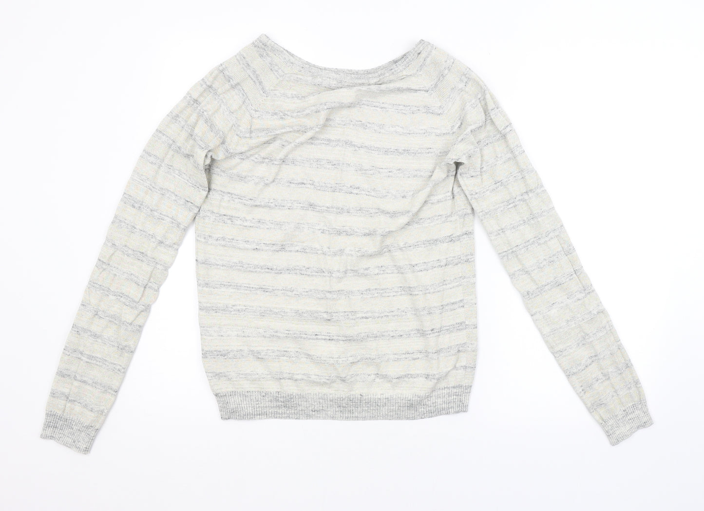Scotch & Soda Womens Grey Striped  Pullover Jumper