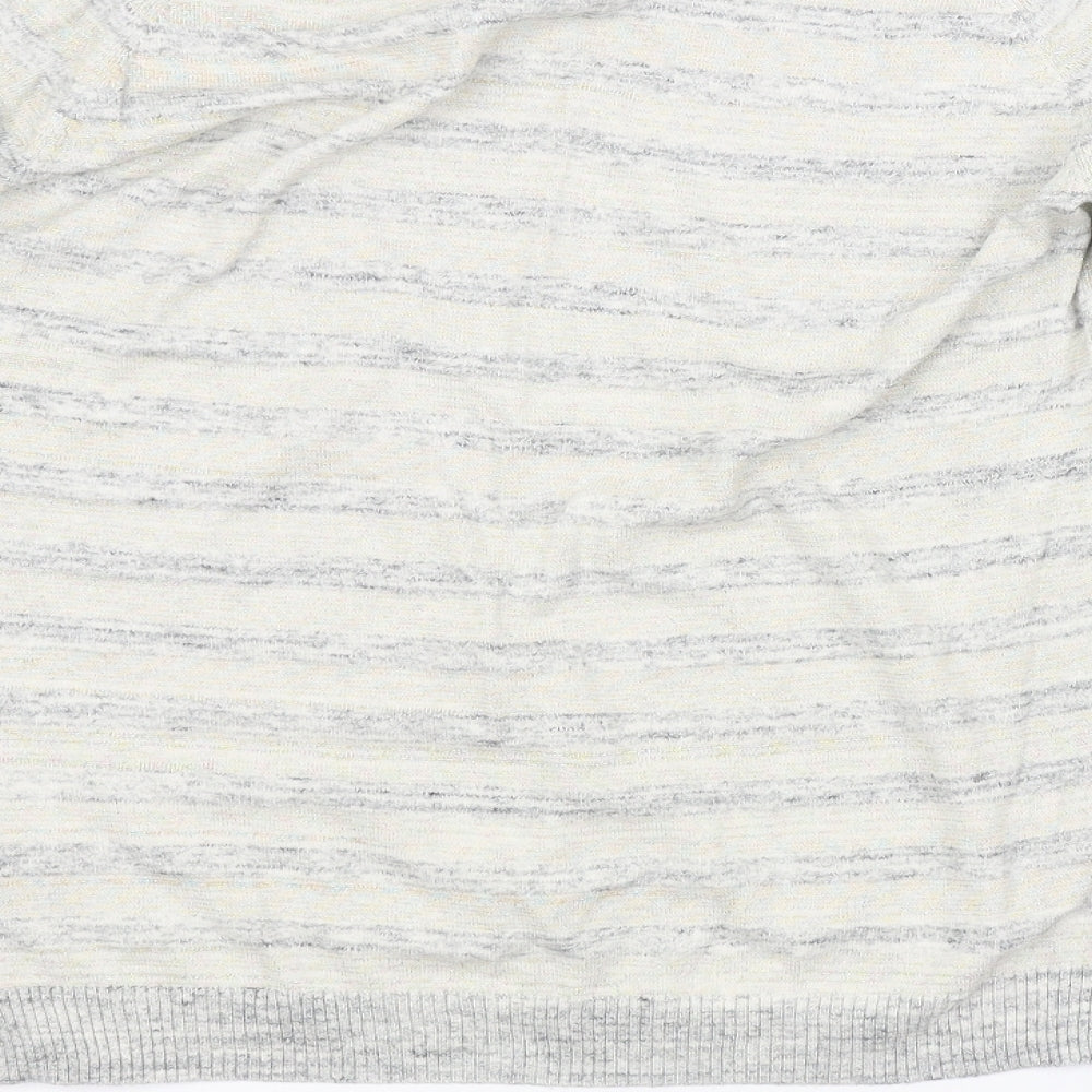 Scotch & Soda Womens Grey Striped  Pullover Jumper