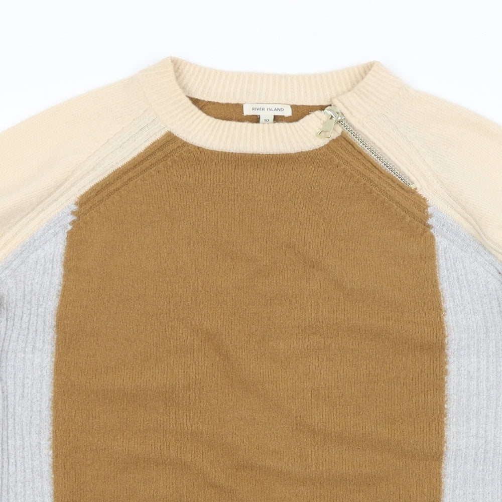 River Island Womens Multicoloured   Pullover Jumper Size 10