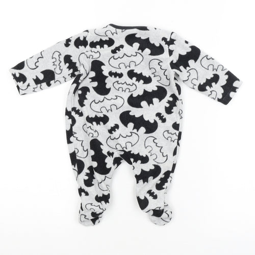 Preworn Baby Grey Geometric  Babygrow One-Piece   - BATMAN