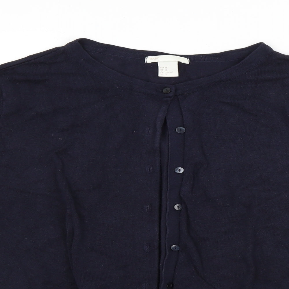 H&M Womens Blue   Cardigan Jumper Size M