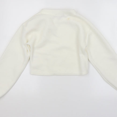 PRETTYLITTLETHING Womens White   Pullover Jumper Size 6