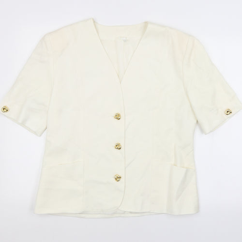 Preworn Womens White   Jacket  Size 14