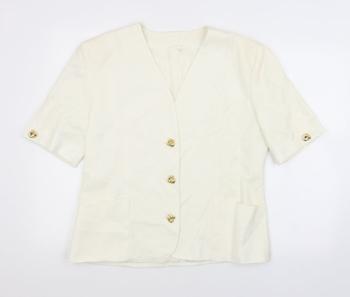 Preworn Womens White   Jacket  Size 14