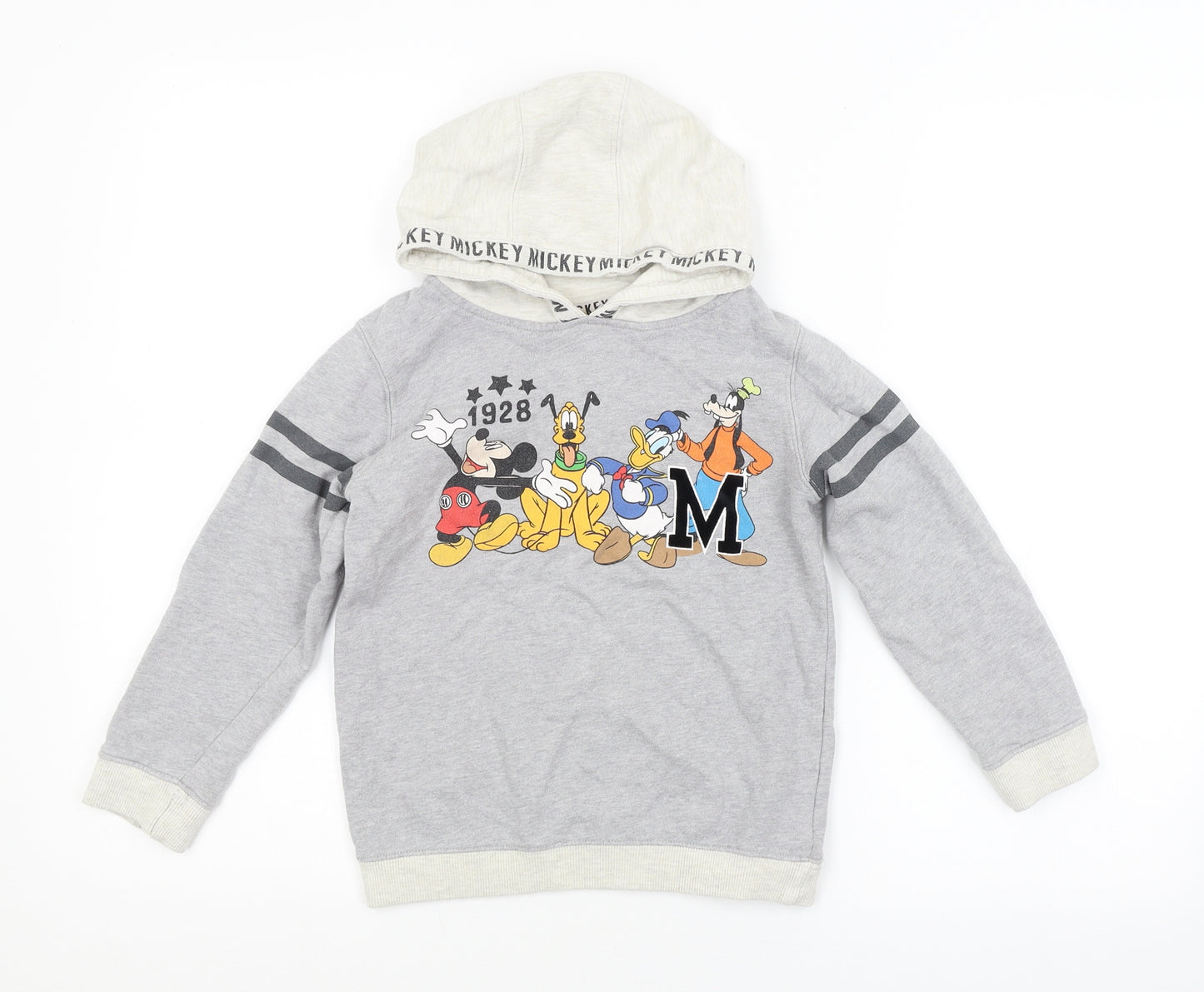 TU Boys Grey   Full Zip Hoodie Size 5-6 Years  - DISNEY