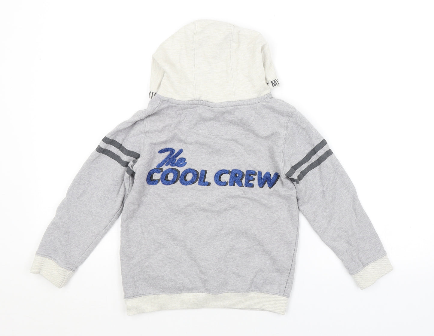 TU Boys Grey   Full Zip Hoodie Size 5-6 Years  - DISNEY