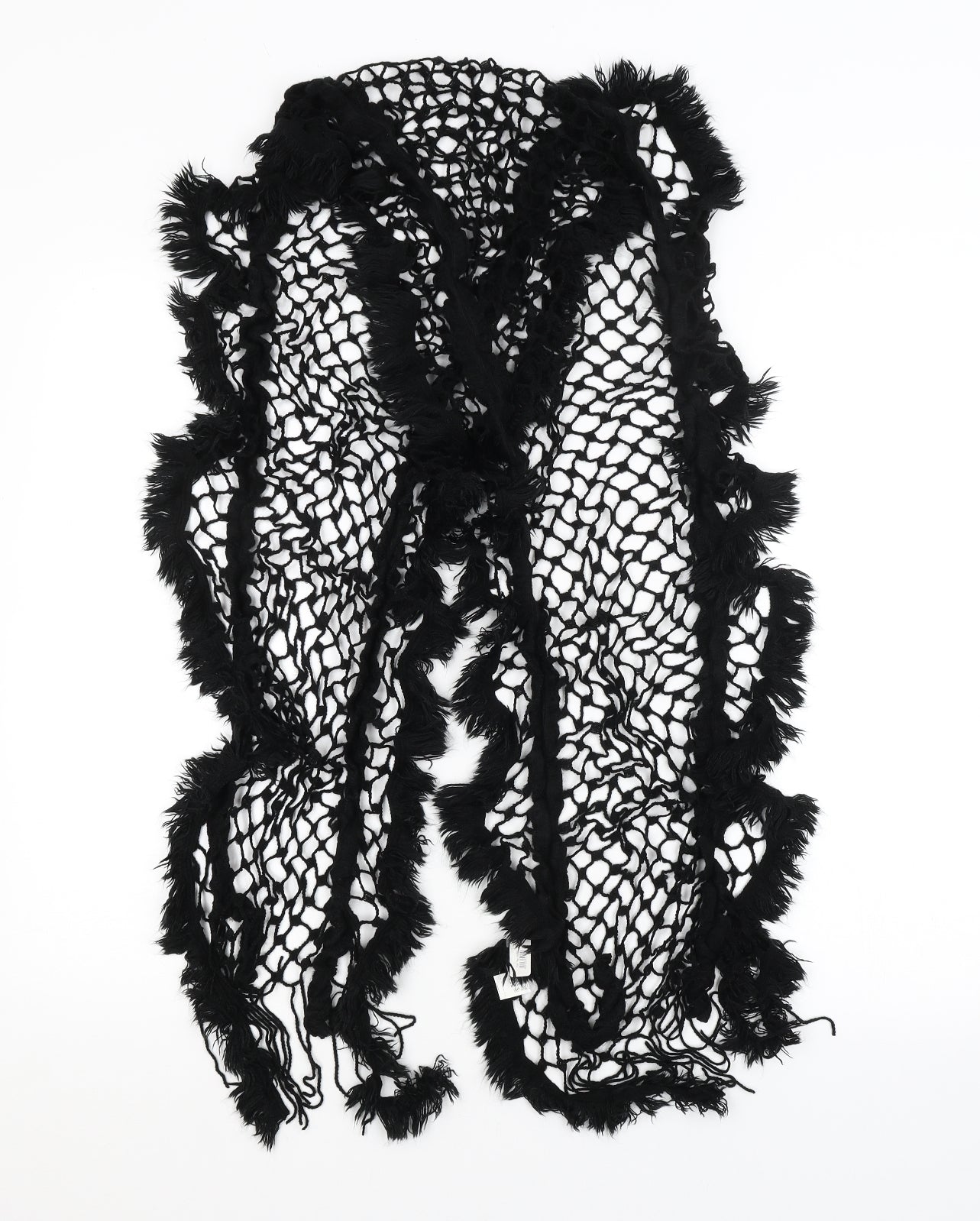 Preworn Womens Black    Scarf