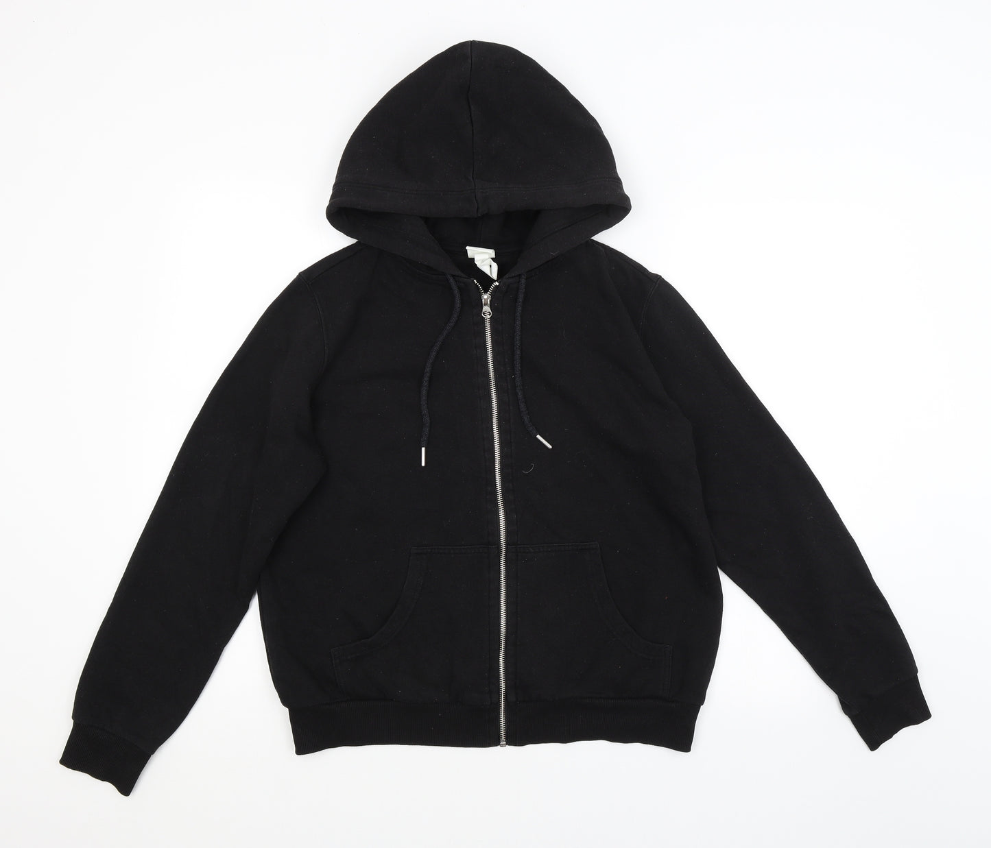 H&M Mens Black   Full Zip Hoodie Size M