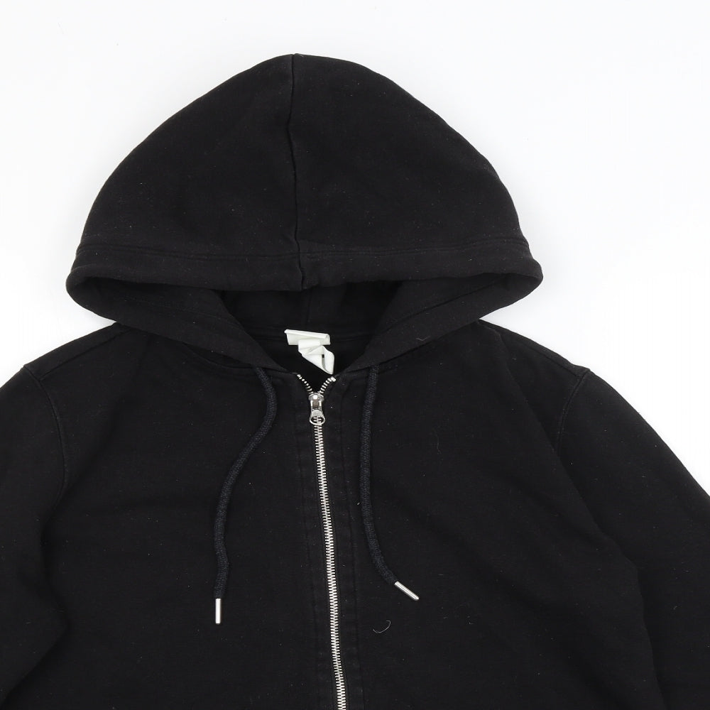 H&M Mens Black   Full Zip Hoodie Size M