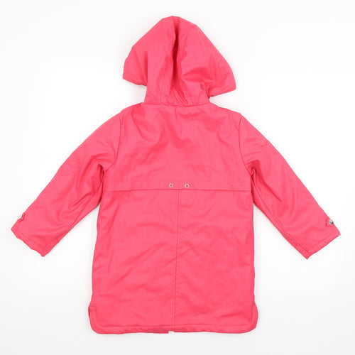 Preworn Girls Pink   Basic Coat Coat Size 7 Years