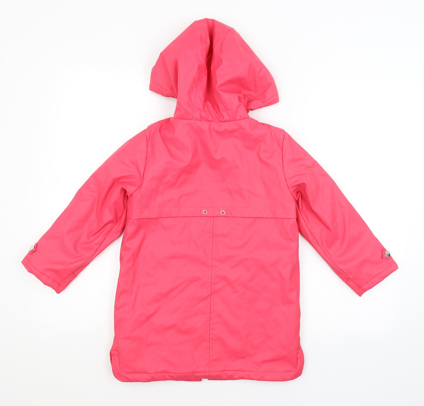 Preworn Girls Pink   Basic Coat Coat Size 7 Years