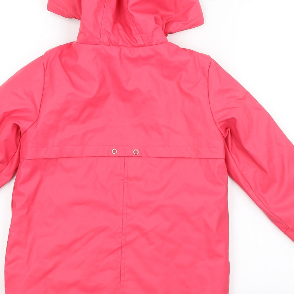 Preworn Girls Pink   Basic Coat Coat Size 7 Years