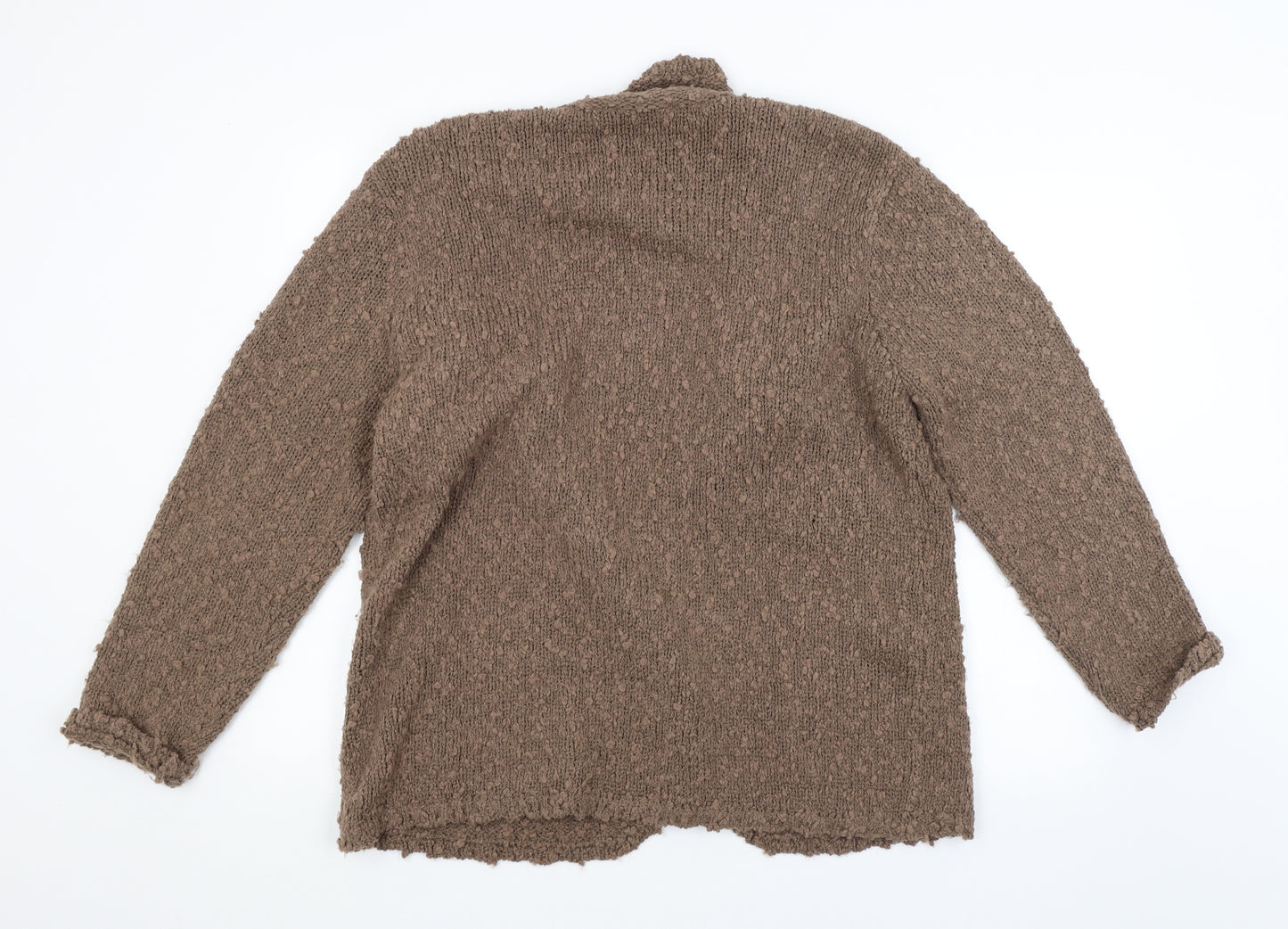 Preworn Womens Brown   Cardigan Jumper Size 20