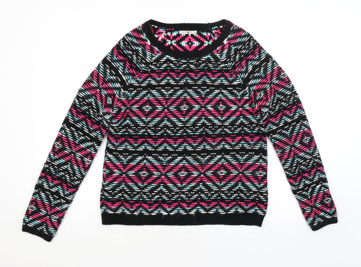 TU Womens Multicoloured Argyle/Diamond  Pullover Jumper Size 10