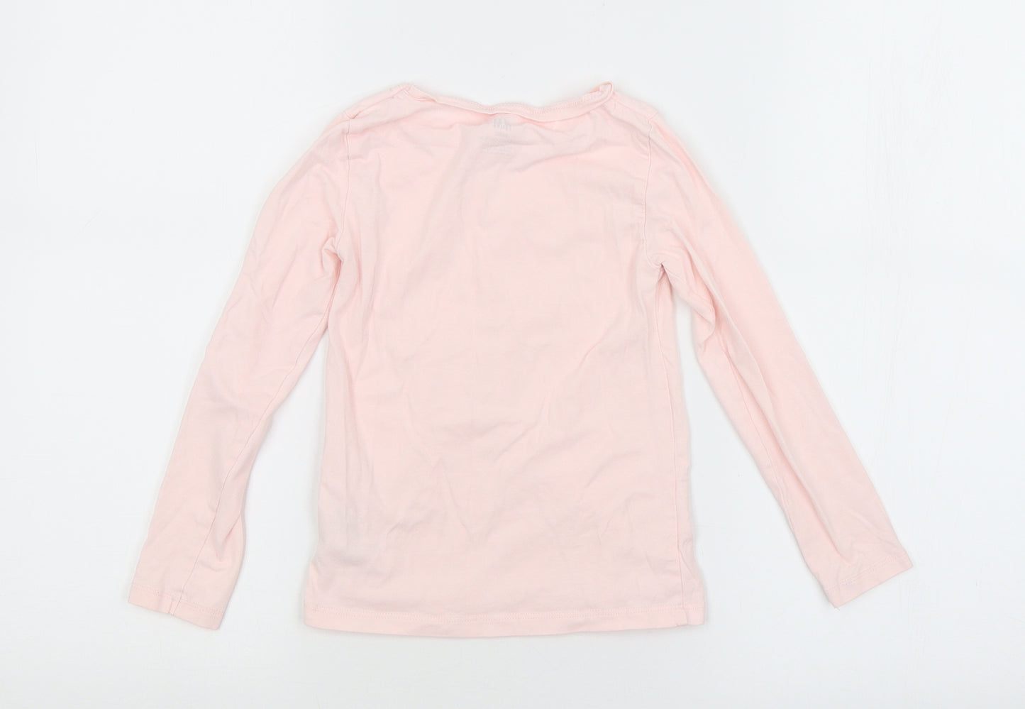 H&M Girls Pink   Basic T-Shirt Size 4-5 Years