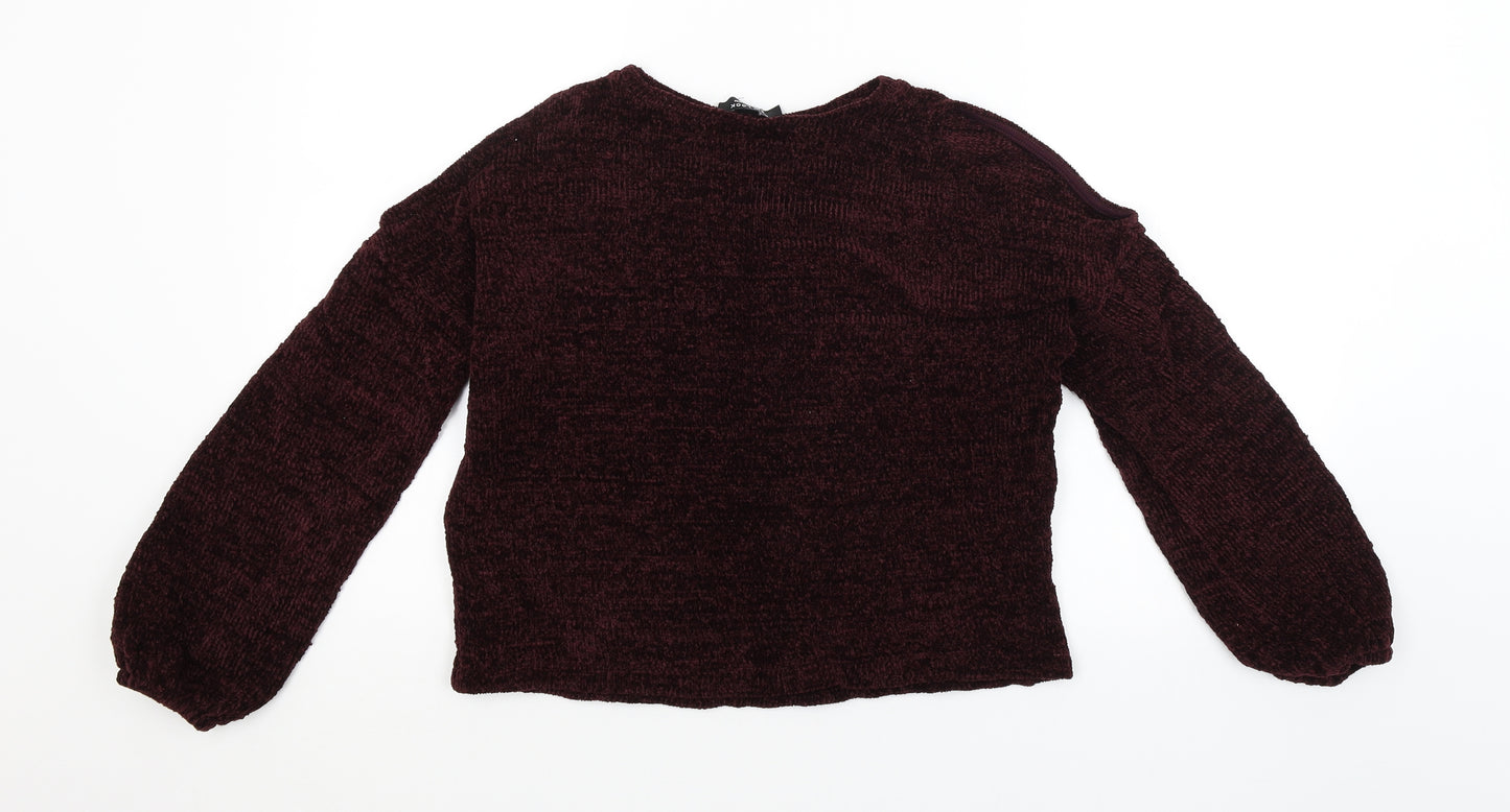 New Look Girls Purple   Pullover Jumper Size 14-15 Years