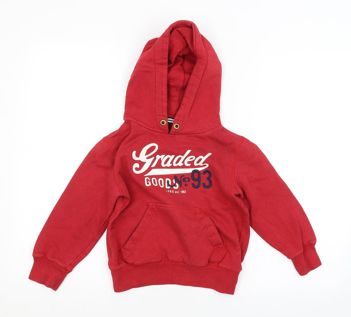 LOGG Boys Red   Pullover Hoodie Size 5-6 Years