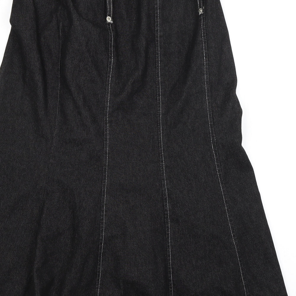 Preworn Womens Grey   A-Line Skirt Size S