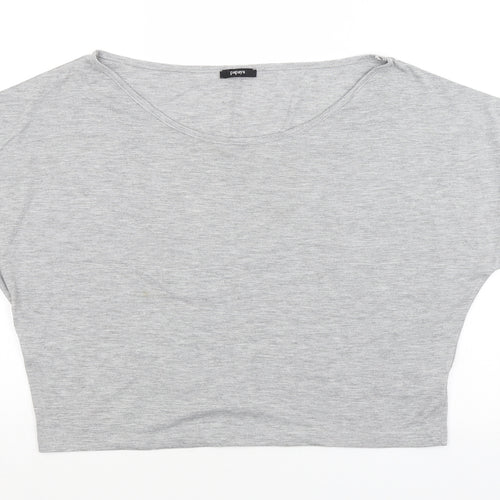 Papaya Womens Grey   Basic Blouse Size 16
