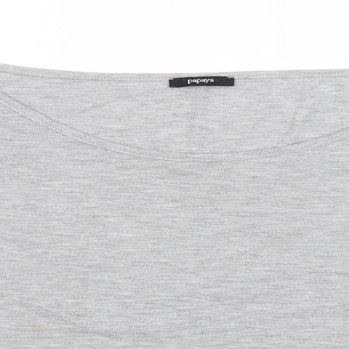 Papaya Womens Grey   Basic Blouse Size 16
