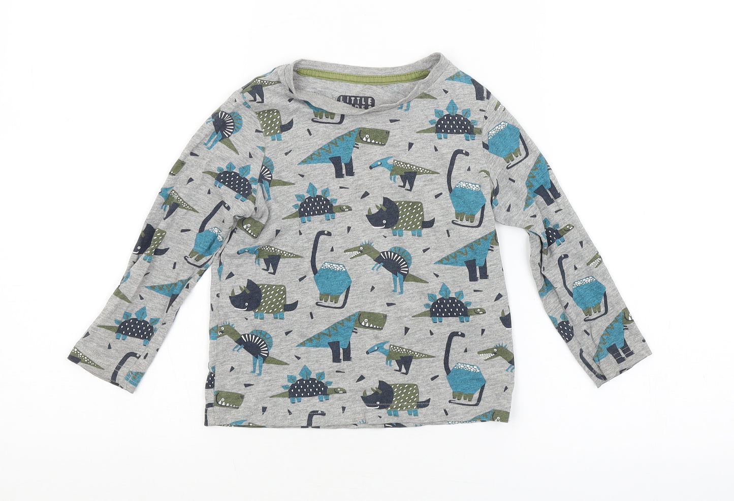 TU Baby Grey Animal Print  Basic T-Shirt Size 18-24 Months