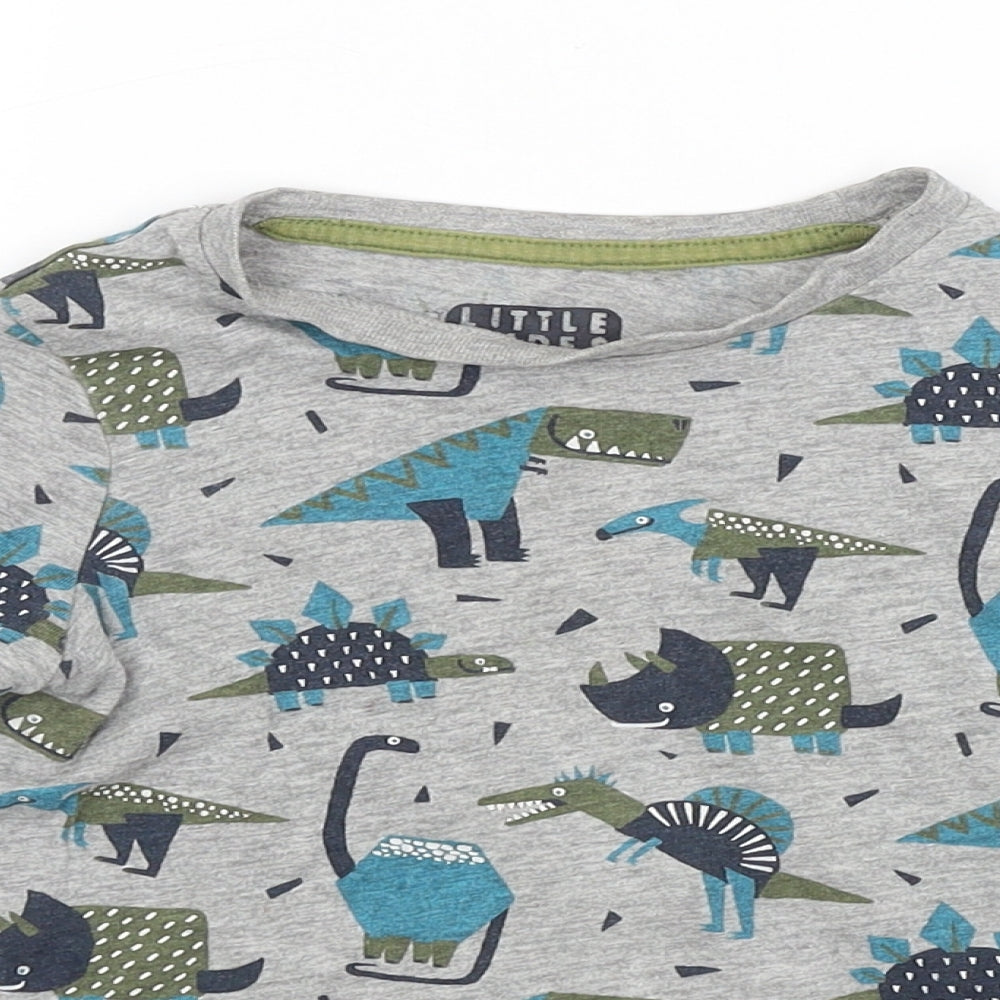 TU Baby Grey Animal Print  Basic T-Shirt Size 18-24 Months