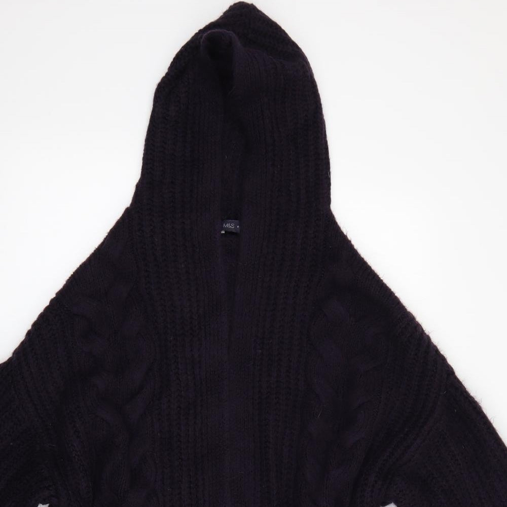 M&S  Womens Purple  Knit Cardigan Jumper Size M