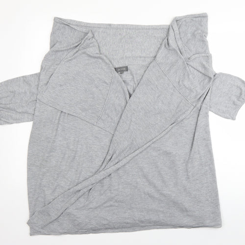 et vous Womens Grey   Wrap Jumper Size 14
