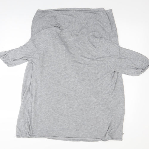 et vous Womens Grey   Wrap Jumper Size 14