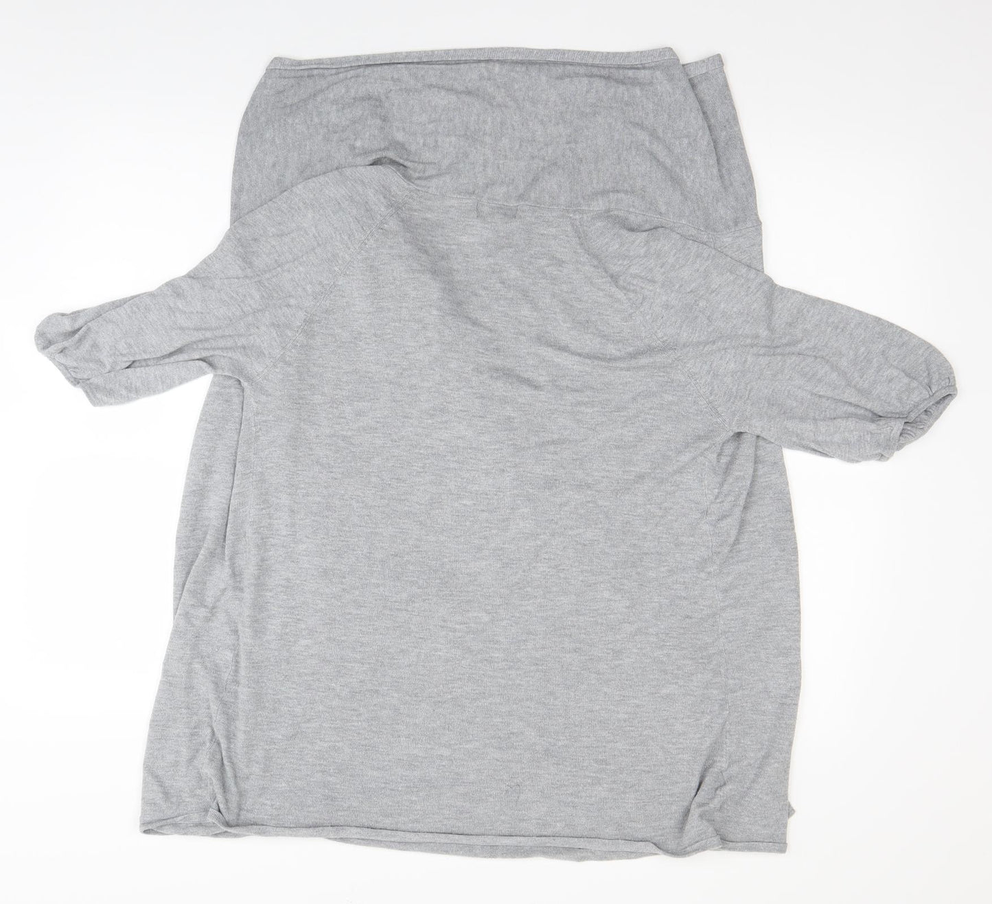 et vous Womens Grey   Wrap Jumper Size 14