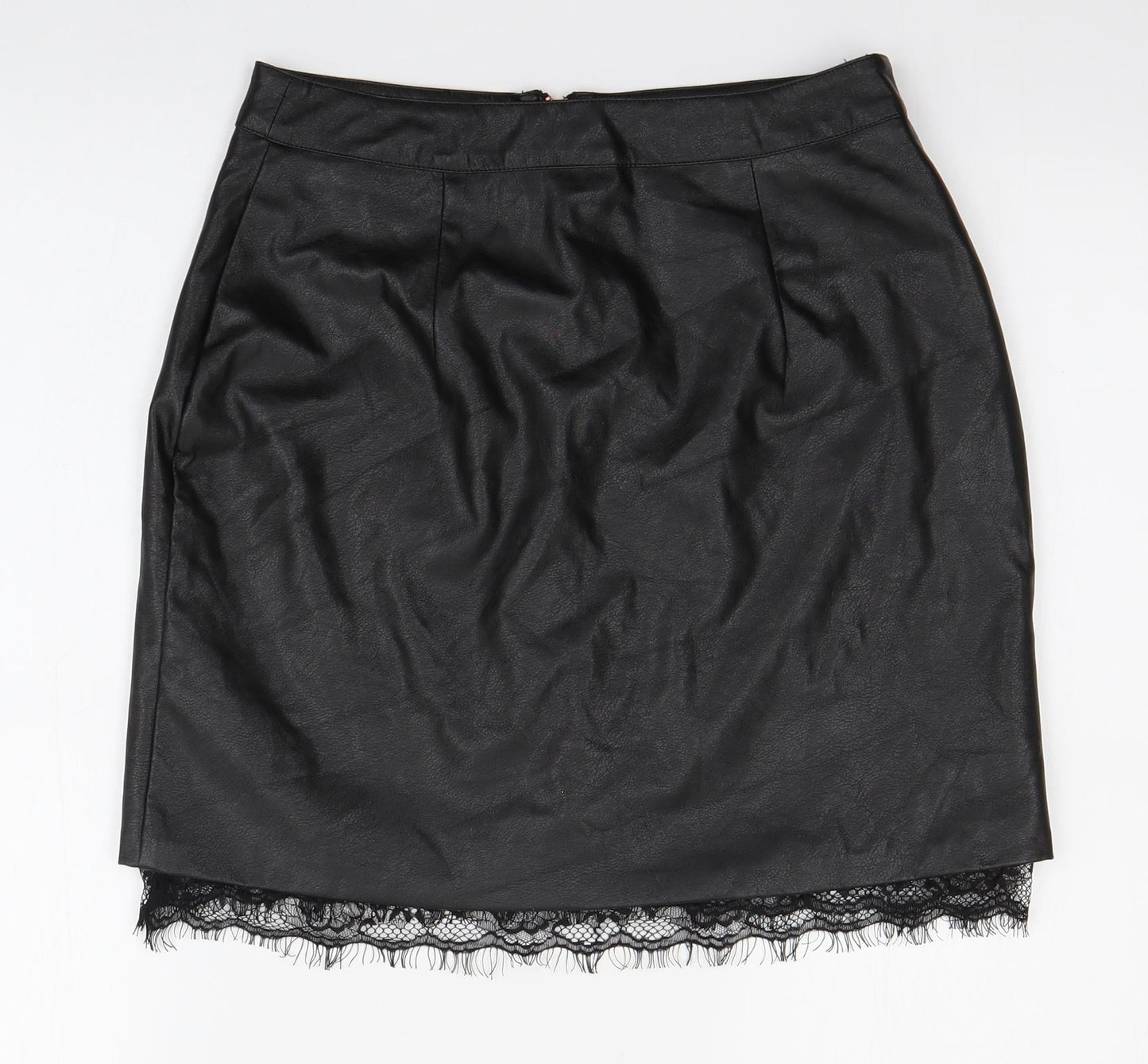 Missguided Womens Black   Straight & Pencil Skirt Size 10