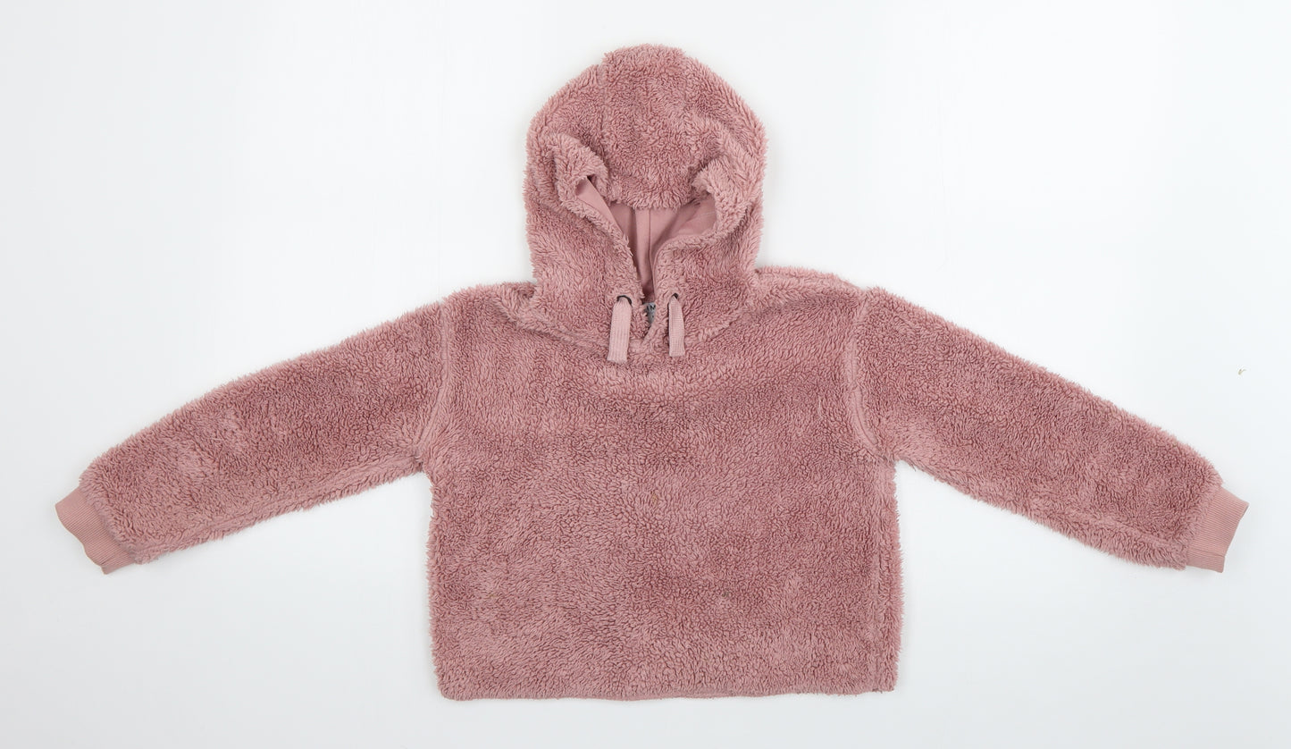 Primark Girls Grey   Pullover Hoodie Size 8-9 Years  - Fluffy