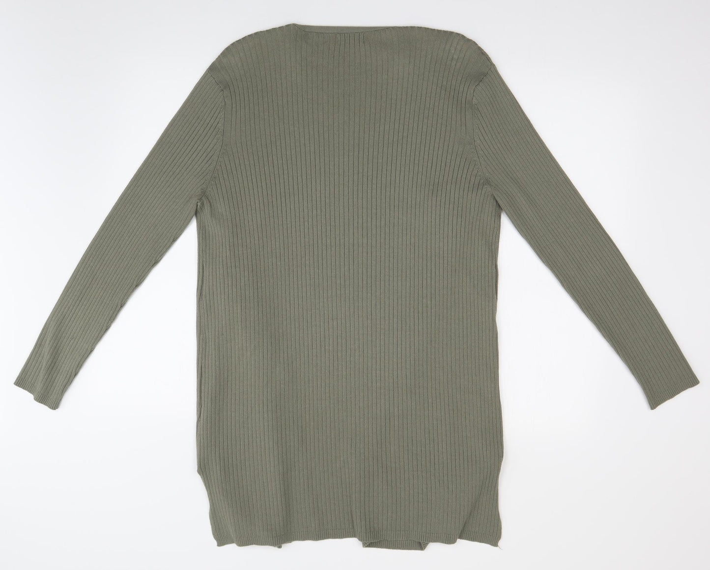 M&Co Womens Brown Striped  Cardigan Jumper Size 18
