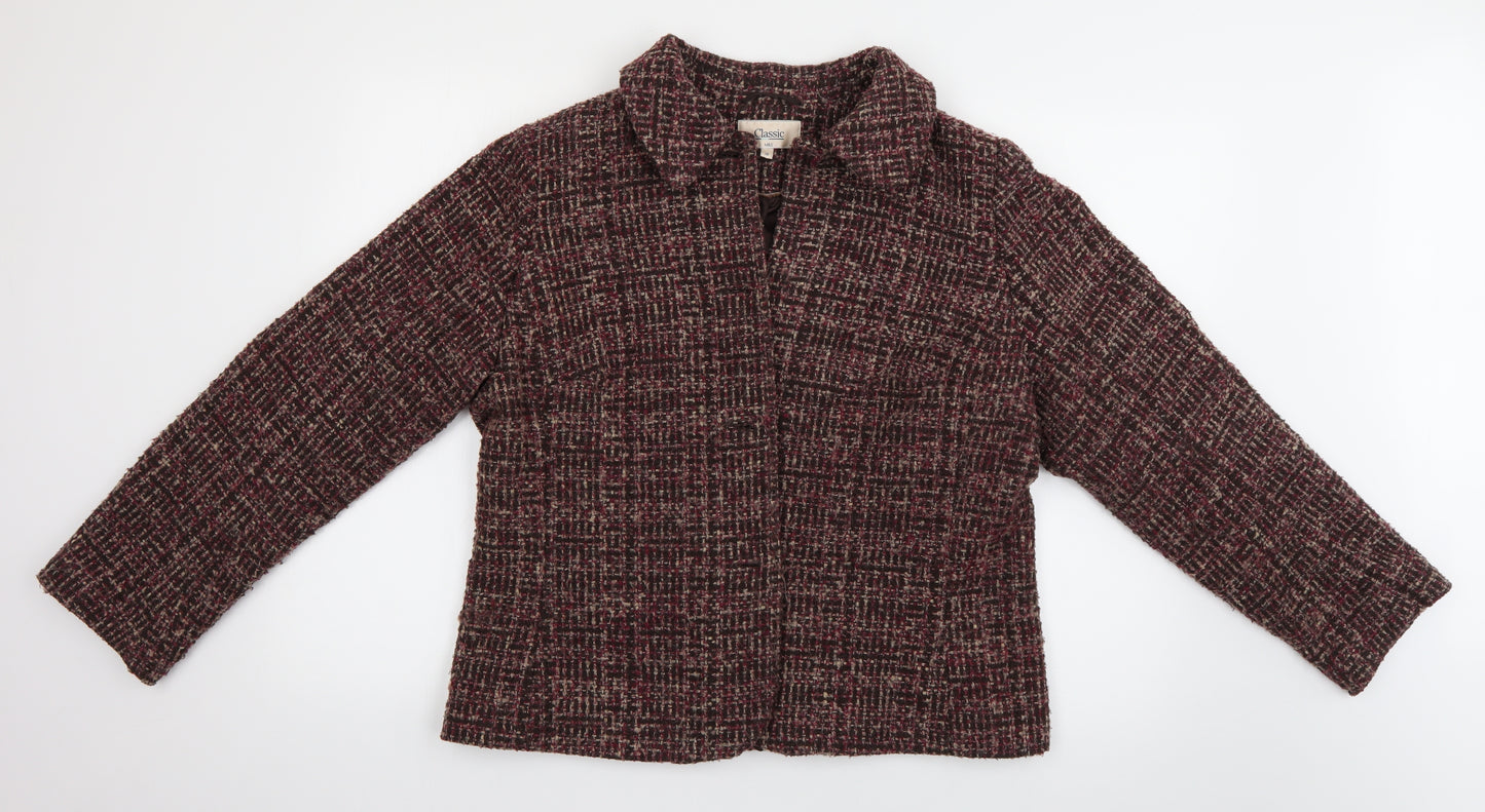 M&S Womens Brown   Cardigan Jumper Size 16