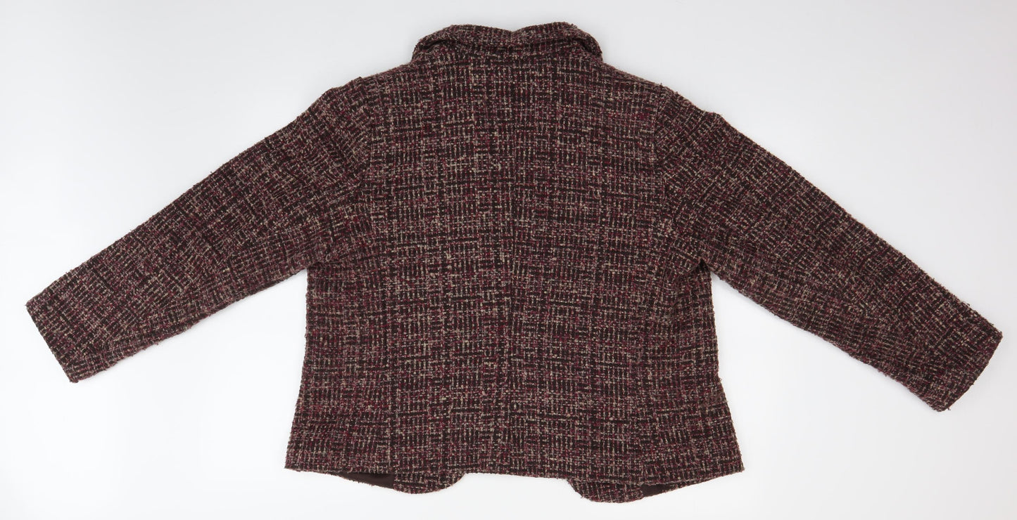 M&S Womens Brown   Cardigan Jumper Size 16