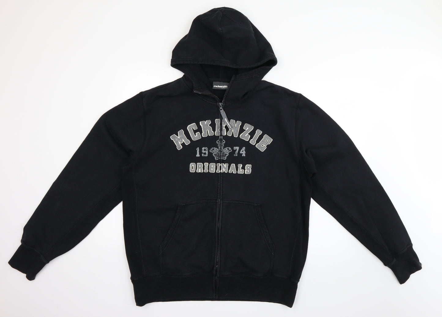 McKenzie Womens Black   Full Zip Hoodie Size XL