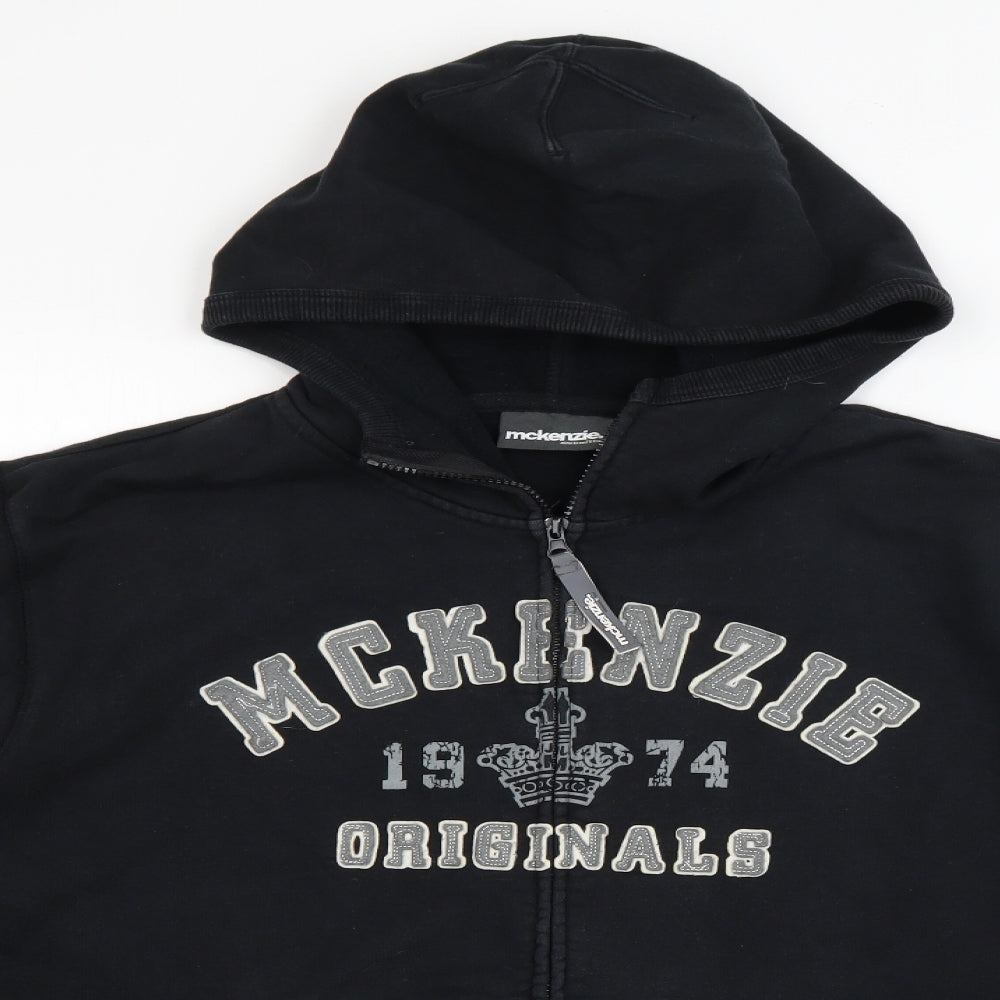 McKenzie Womens Black   Full Zip Hoodie Size XL
