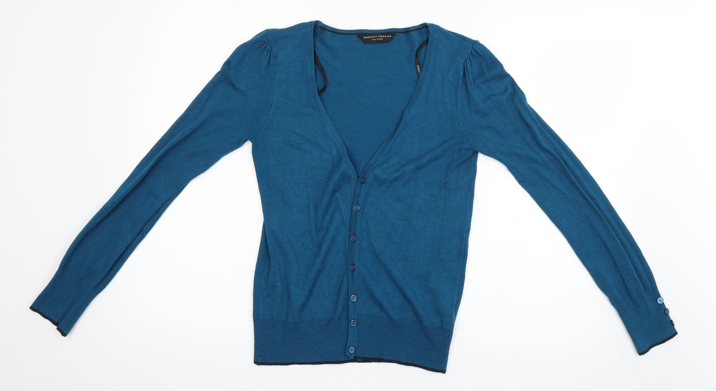 Dorothy Perkins Womens Blue   Cardigan Jumper Size 10