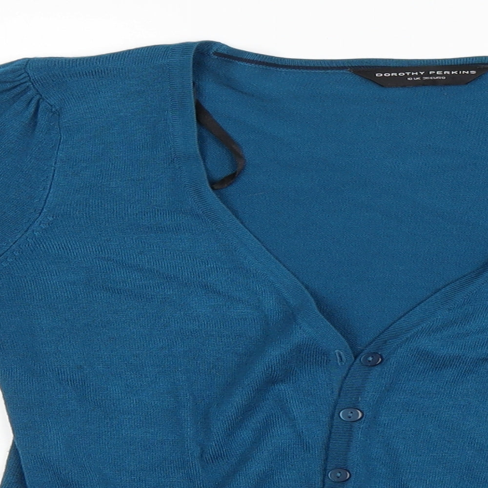 Dorothy Perkins Womens Blue   Cardigan Jumper Size 10