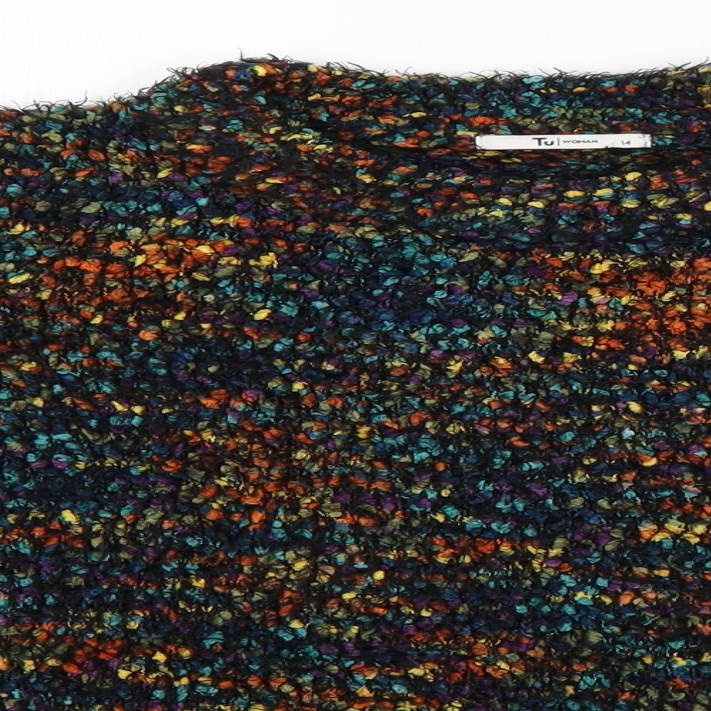 TU Womens Multicoloured   Pullover Jumper Size 14