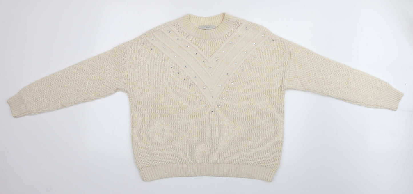 NEXT Womens Ivory   Pullover Jumper Size M