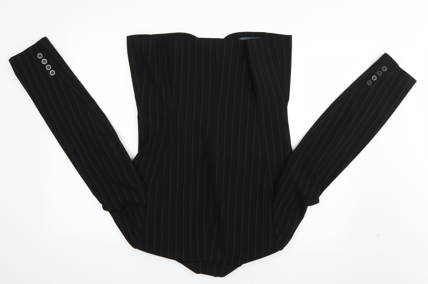 Dorothy Perkins Womens Black Striped  Jacket Blazer Size 10