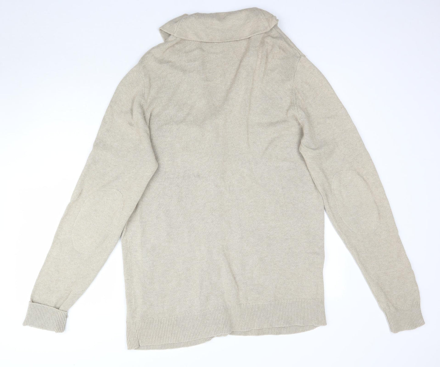 Gap Mens Beige  Knit Cardigan Jumper Size L