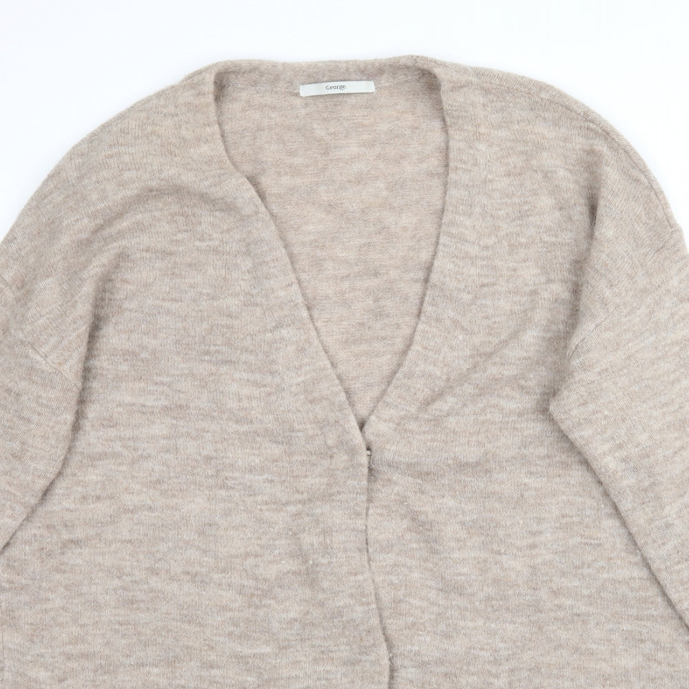 George Womens Beige  Knit Cardigan Jumper Size 16